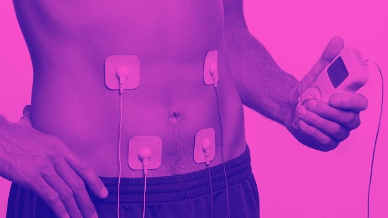 How to use a TENS units & EMS machines for abdominal pain relief? Placement of electrode pads